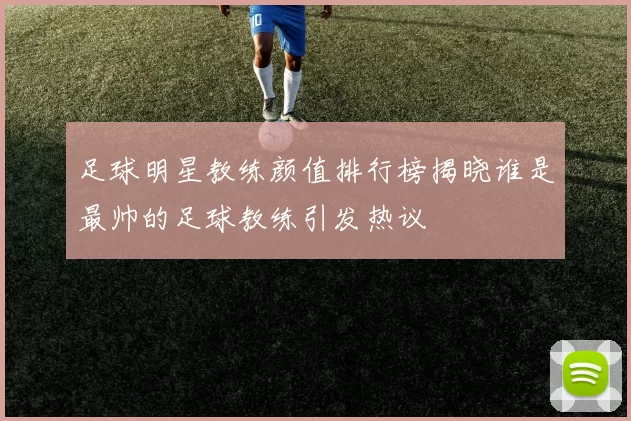 足球明星教练颜值排行榜揭晓谁是最帅的足球教练引发热议