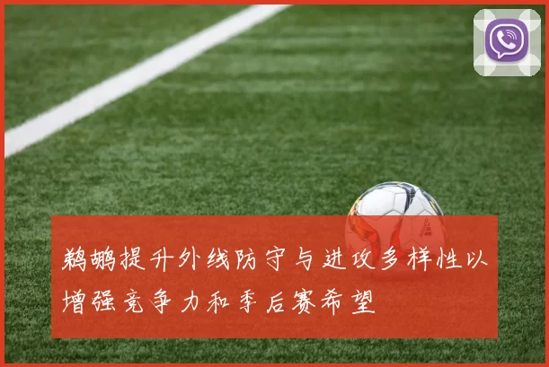 鹈鹕提升外线防守与进攻多样性以增强竞争力和季后赛希望
